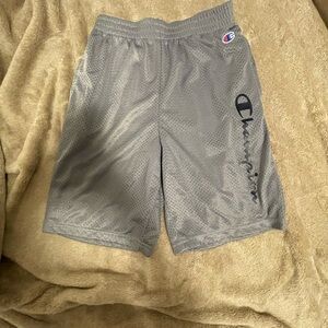 Champion Gray Mesh Shorts Boys Size Large